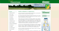 Desktop Screenshot of hasenmoor.de